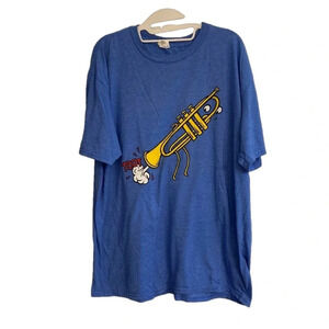 tooting trumpet tee shirt